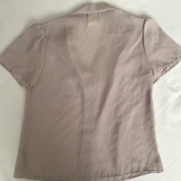 Bel Canto - Sheer violet short sleeve blouse - Picture 8 of 9